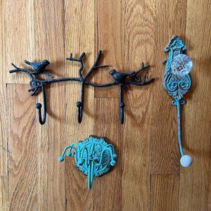 Hanging Boho Turquoise/Black Jewelry Organizers